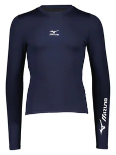 Mizuno Koszulka funkcyjna "Baselayer" w kolorze granatowym - Koszulki sportowe męskie - miniaturka - grafika 1