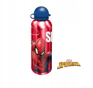 Shakery i bidony sportowe - Butelka aluminiowa / bidon / korek niekapek / Spiderman / czerwona - miniaturka - grafika 1