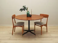 Stoły - Stół okrągły tekowy, włoski design, lata 70, produkcja: Włochy - miniaturka - grafika 1