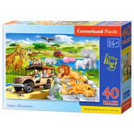 Puzzle - Castorland Puzzle maxi 40 elementów. Przygoda na Safari - miniaturka - grafika 1