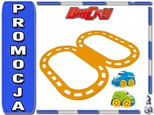 Mochtoys 10438 TOR Z 2 SAMOCHODAMI Bricky - Tory, garaże, parkingi - miniaturka - grafika 1