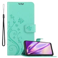 Etui i futerały do telefonów - Cadorabo pokrowiec do Samsung Galaxy XCover PRO pokrowiec ochronny w kolorze turkusowym pokrowiec ochronny na telefon komórkowy etui w kwiaty etui w kwiaty - miniaturka - grafika 1