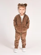 Bluzy dla chłopców - Chłopięca bluza miś brązowa Nicol,r.86 - miniaturka - grafika 1