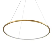 Lampy sufitowe - Okrągła lampa zwieszana Circle Slim ST-10112P-D800 LED 19W 3000K do salonu złoto - miniaturka - grafika 1