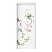 Naklejki na ścianę - Naklejka na drzwi HOMEPRINT Gałązka z kwiatami 75x205 cm - miniaturka - grafika 1