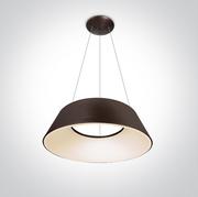 Lampy sufitowe - Amedi lampa wisząca brązowa LED 63058/BBR/W OneLight - miniaturka - grafika 1
