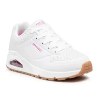 Buty trekkingowe damskie - Buty na co dzień damskie SKECHERS UNO STAND ON AIR eko skóra - miniaturka - grafika 1
