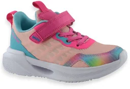 Sportowe buty na rzep dla dziewczynki Befdao 516X/Y398 Look Różowe - Buty dla dziewczynek - miniaturka - grafika 1