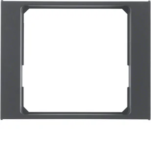 Hager Polo Pierścień przejściowy do płytki centralnej 50 x 50 mm antracyt mat lakierowany K.1 11087106 11087106 - Gniazdka elektryczne - miniaturka - grafika 1