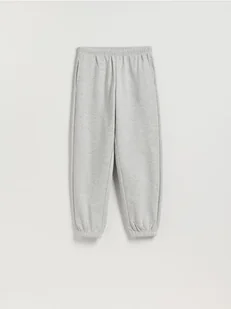 Reserved - Spodnie dresowe ze ściągaczami - jasnoszary - Spodnie damskie - miniaturka - grafika 1