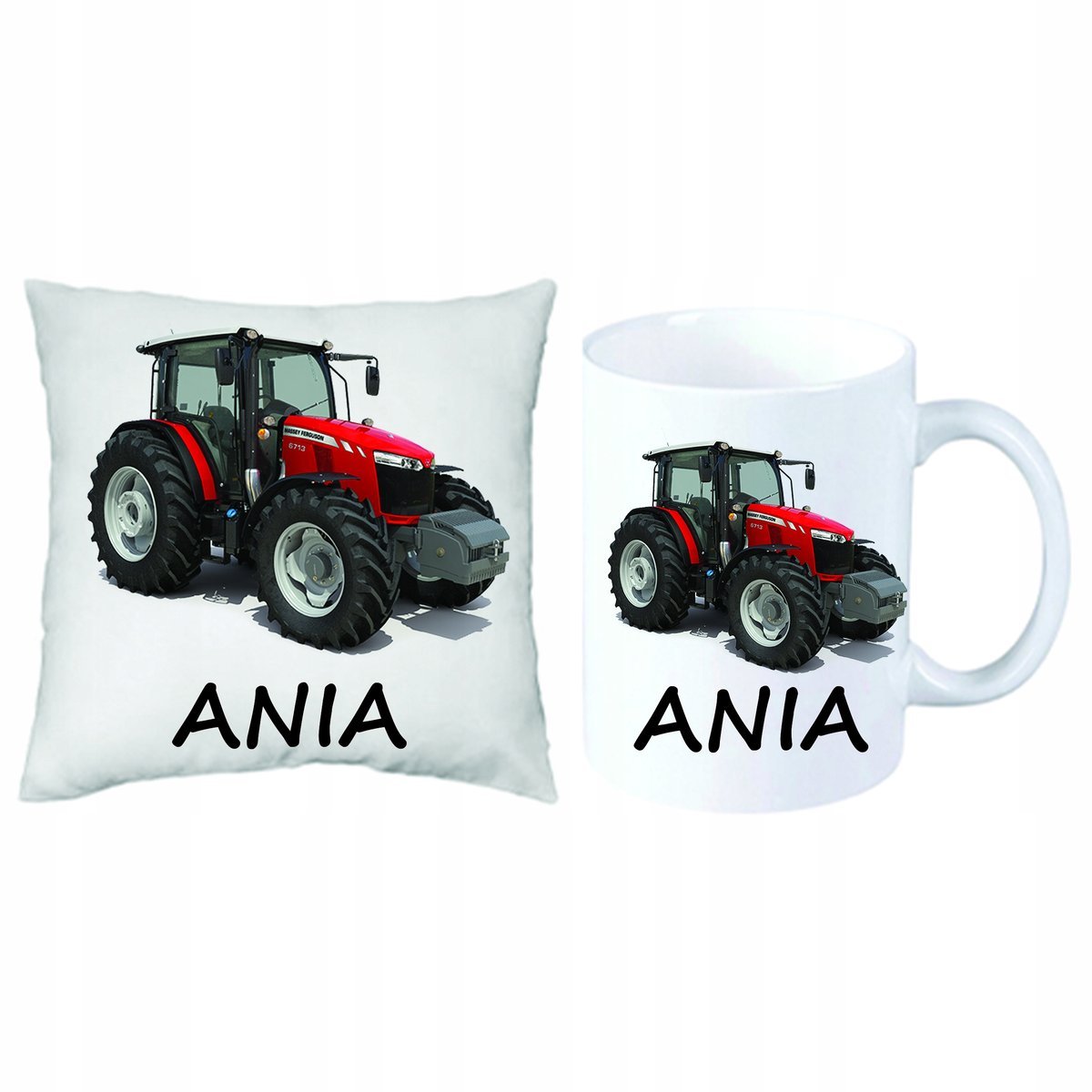 ZESTAW PREZENT PODUSZKA + KUBEK Massey Ferguson
