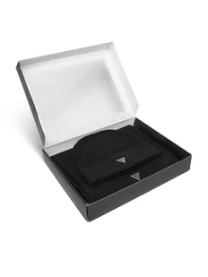 Guess Zestaw Szalik i Czapka M4BZ14 Z2W80 Czarny - Apaszki i szaliki męskie - miniaturka - grafika 1