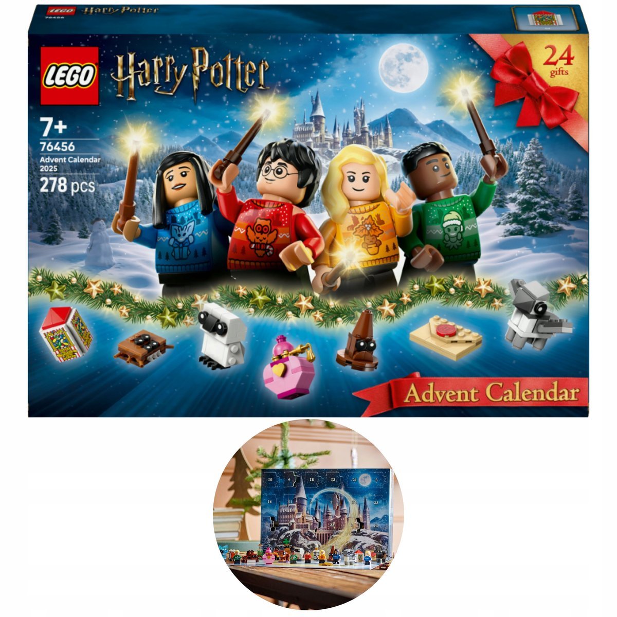 KALENDARZ ADWENTOWY LEGO HARRY POTTER 76456 NA 2025 WYS W SOBOTĘ -->>
