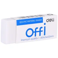 Gumki biurowe - Gumka do ścierania mazania szkolna biała szkolna biurowa mała Deli H03110 - miniaturka - grafika 1