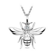 Wisiorki - Srebrny wisiorek pszczoła z cyrkonią srebro rodowane Staviori - miniaturka - grafika 1