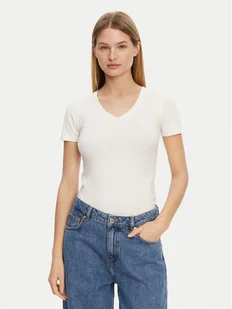 Guess T-Shirt O5GI00 KBBU1 Écru Boxy Fit - Koszulki i topy damskie - miniaturka - grafika 1