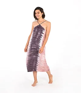 Hurley Sukienka damska w Dipped Midi Dress szary szary XS 3HCZ8461 - Sukienki - miniaturka - grafika 1