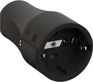 Bachmann Wtyczka BACHMANN żeńska czarna, CEE 7/3 2-biegunowa z uziemieniem ochronnym - Gniazdka elektryczne - miniaturka - grafika 1