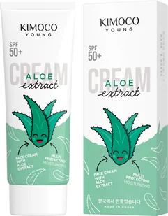 Kimoco Young krem do twarzy, Aloe extract, Spf 50, 70g - Kremy do twarzy - miniaturka - grafika 1