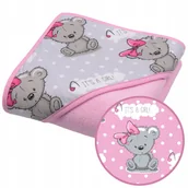 Okrycia kąpielowe dla dzieci - OKRYCIE KĄPIELOWE KAPTUREK 95x95 RĘCZNIK ANKRAS - miniaturka - grafika 1