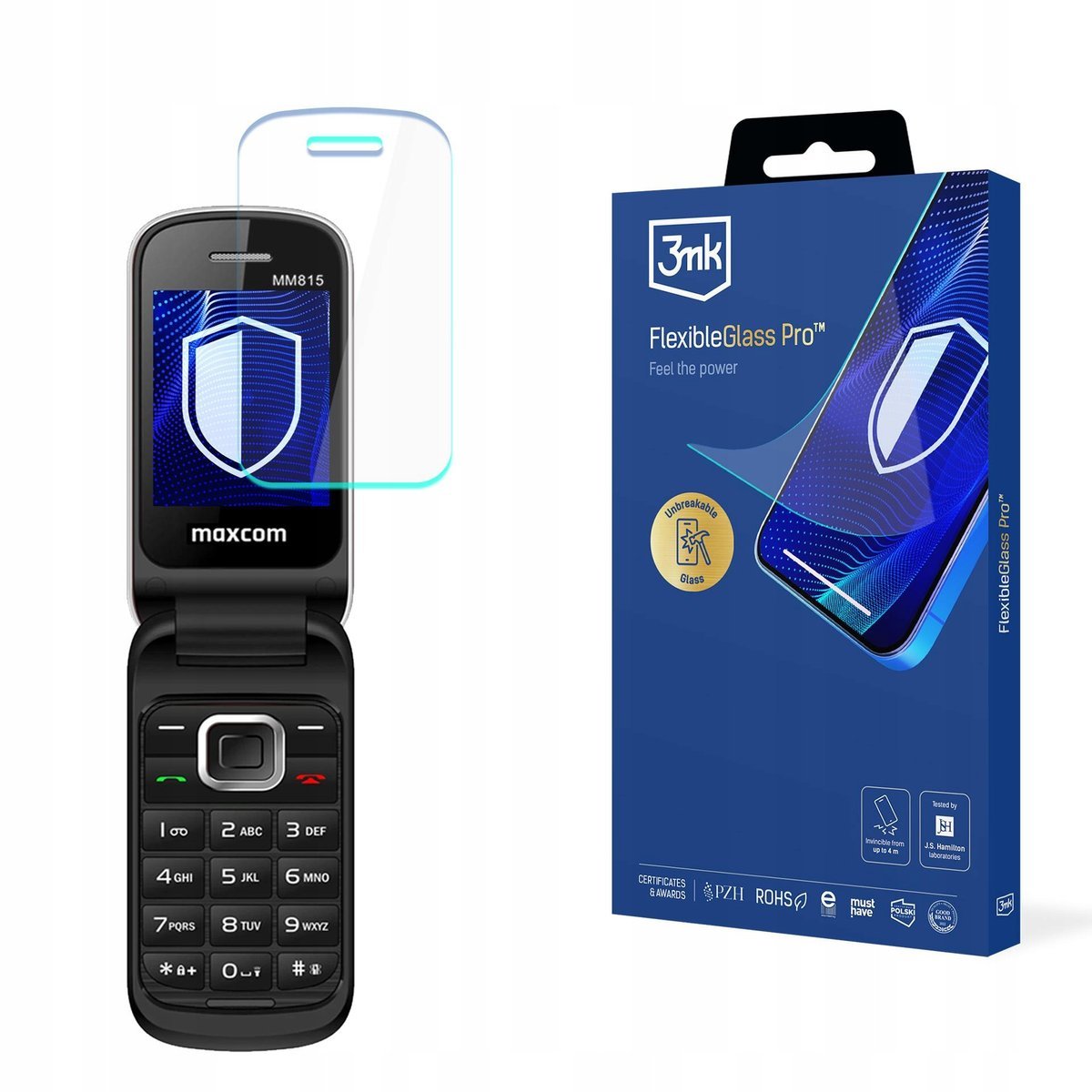 Szkło hybrydowe na ekran do Maxcom Comfort MM815 - 3mk FlexibleGlass Pro