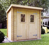 Altany ogrodowe - Domek ogrodowy Mlecz, wym. 193x193x210cm - MEGIW - miniaturka - grafika 1