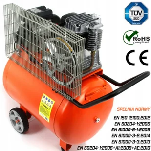 Kompresor olejowy 2-tłokowy ze zbiornikiem o pojemności 115l BJC - Sprężarki i kompresory - miniaturka - grafika 9