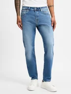 Spodnie męskie - Jack & Jones Dżinsy - JJMike Mężczyźni Bawełna niebieski jednolity, 30-32 - miniaturka - grafika 1