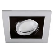 Lampy sufitowe - Ideus Sufitowa oprawa punktowa Borys srebno-czarna - miniaturka - grafika 1