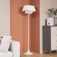 Lampy stojące - Lampa stojąca Lindby Eryndor, biały, tekstylny, Ø 47 cm, E27 - miniaturka - grafika 1