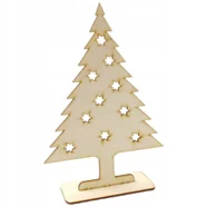 Boże narodzenie Choinka stojąca składana ze sklejki świąteczne drzewko 20 x 13,5 cm