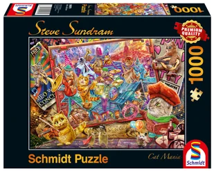 Schmidt Puzzle PQ 1000 Stave Sundram Muzykalne koty G3 - - Puzzle - miniaturka - grafika 1