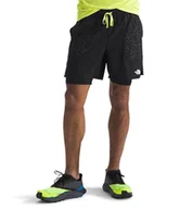 Spodenki damskie - THE NORTH FACE Męskie szorty Sunriser 2 w 1 6 cali, TNF Black/TNF Black Tra, S - miniaturka - grafika 1