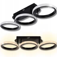 Lampy sufitowe - Lampa sufitowa pokojowa Led Plafon wisząca żyrandol 60W 3 barwy - miniaturka - grafika 1