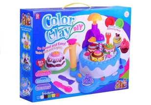 Ciastolina Zestaw Urodzinowy 6 Kolorów Akcesoria - Masy plastyczne - miniaturka - grafika 7