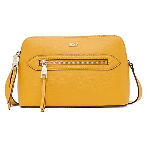 DKNY Damska R31ezw90-Sah, mała torba na ramię, czarny/złoty, S, czarny/złoty, S