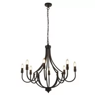 Lampy sufitowe - Lodge lampa wisząca 8xE14 czarna 82918-8BK - miniaturka - grafika 1