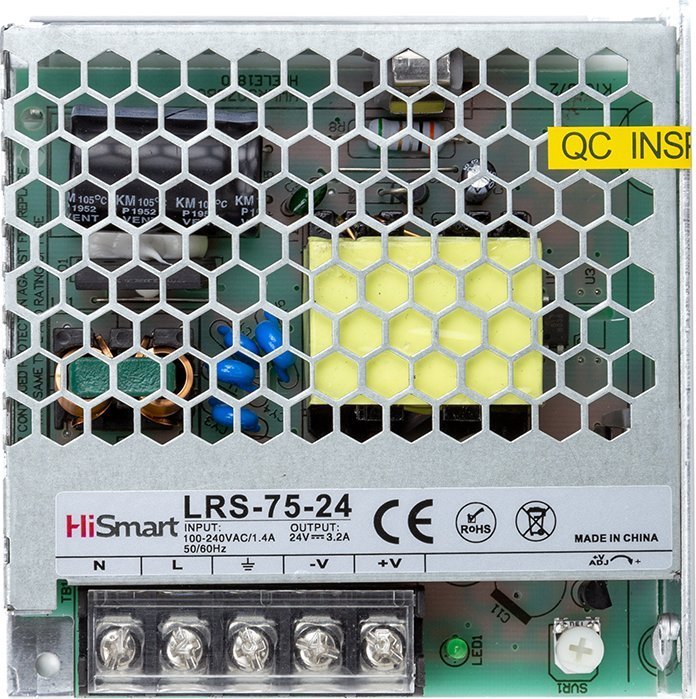 Zasilacz Hismart Zasilacz 24V, 3.2A, 75W LRS-75-24