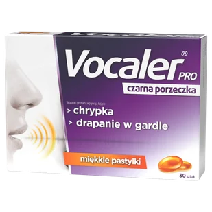 Vocaler Pro, czarna porzeczka, 30 pastylek do ssania - Przeziębienie i grypa - miniaturka - grafika 1
