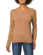 Koszulki i topy damskie - VILA CLOTHES damska koszulka VIRIL O-NECK L/S KNIT TOP - NOOS Shirt, Burnt Henna, normalna - miniaturka - grafika 1
