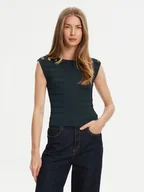 Bluzki damskie - Guess Bluzka W5YR12 Z0130 Zielony Regular Fit - miniaturka - grafika 1