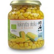 Zdrowa żywność - Bio Europa KUKURYDZA SŁODKA W ZALEWIE W SŁOIKU BIO 340 g (230 g) - miniaturka - grafika 1