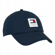 Czapki i chusty sportowe męskie - Tommy hilfiger czapka z daszkiem tjm modern patch cap granatowa - miniaturka - grafika 1