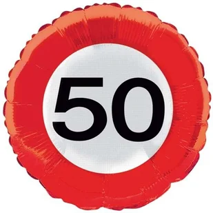 Folat Balon foliowy, "Urodziny 50", FOLAT, 18" RND - Urodziny dla dorosłych - miniaturka - grafika 4