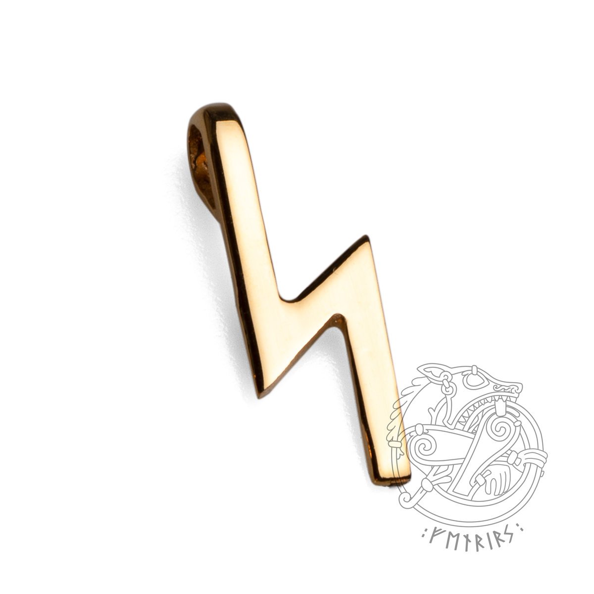 Sowilo – runa słońca zawieszka złocona