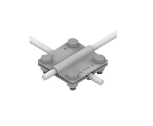 AN-03Z/OG/ Złącze krzyżowe 2 płytki, 4xM8x40, B do 40 mm /OG/ - Piorunochrony - miniaturka - grafika 1