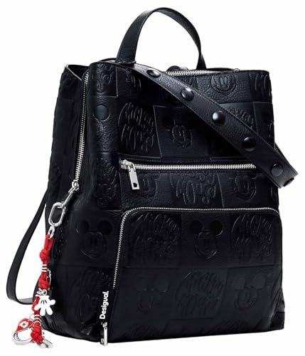 Desigual Plecak_All, Akcesoria PU Backpack Medium Women's, Czarny (Black), M