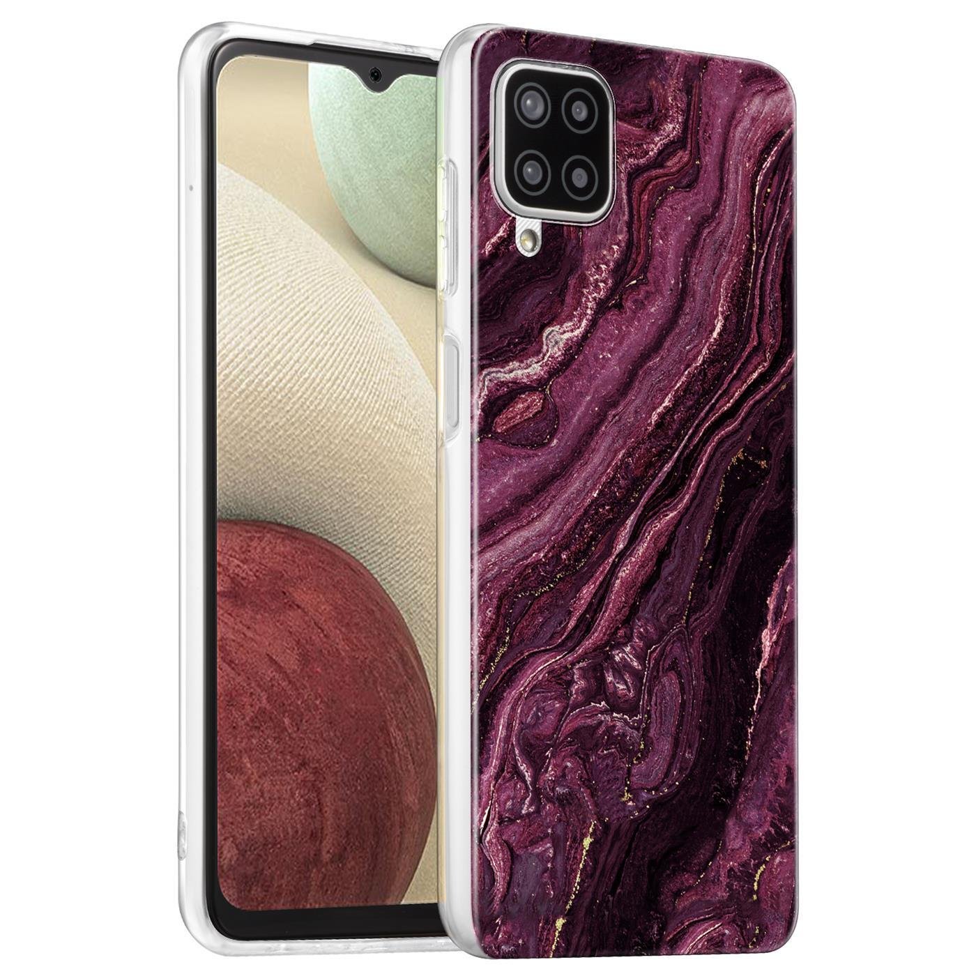 Etui do Samsung Galaxy A22 4G / M22 Etui ochronne z motywem marmuru Etui na telefon komórkowy Silicone Slim Cover