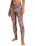 Legginsy - CALIDA Damskie legginsy 100% Nature Relax, Truffle Brown Print, standardowe - miniaturka - grafika 1