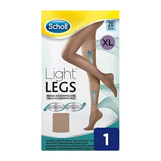 Rajstopy - Scholl Light Legs, damskie rajstopy kompresyjne, 20 denierów, rozmiar XL, ciało, 1 para - grafika 1